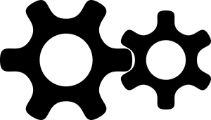 Free gear machine mesh vector