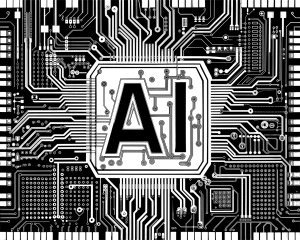 Free ai generated artificial intelligence typography vector